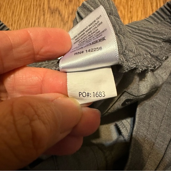 Figs Gray Uniform Medical Nurse Drawstring Back elastic waist Pants size small - Picture 7 of 11